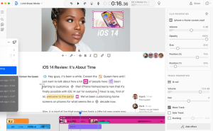 AI Video Editing Software Screenshot
